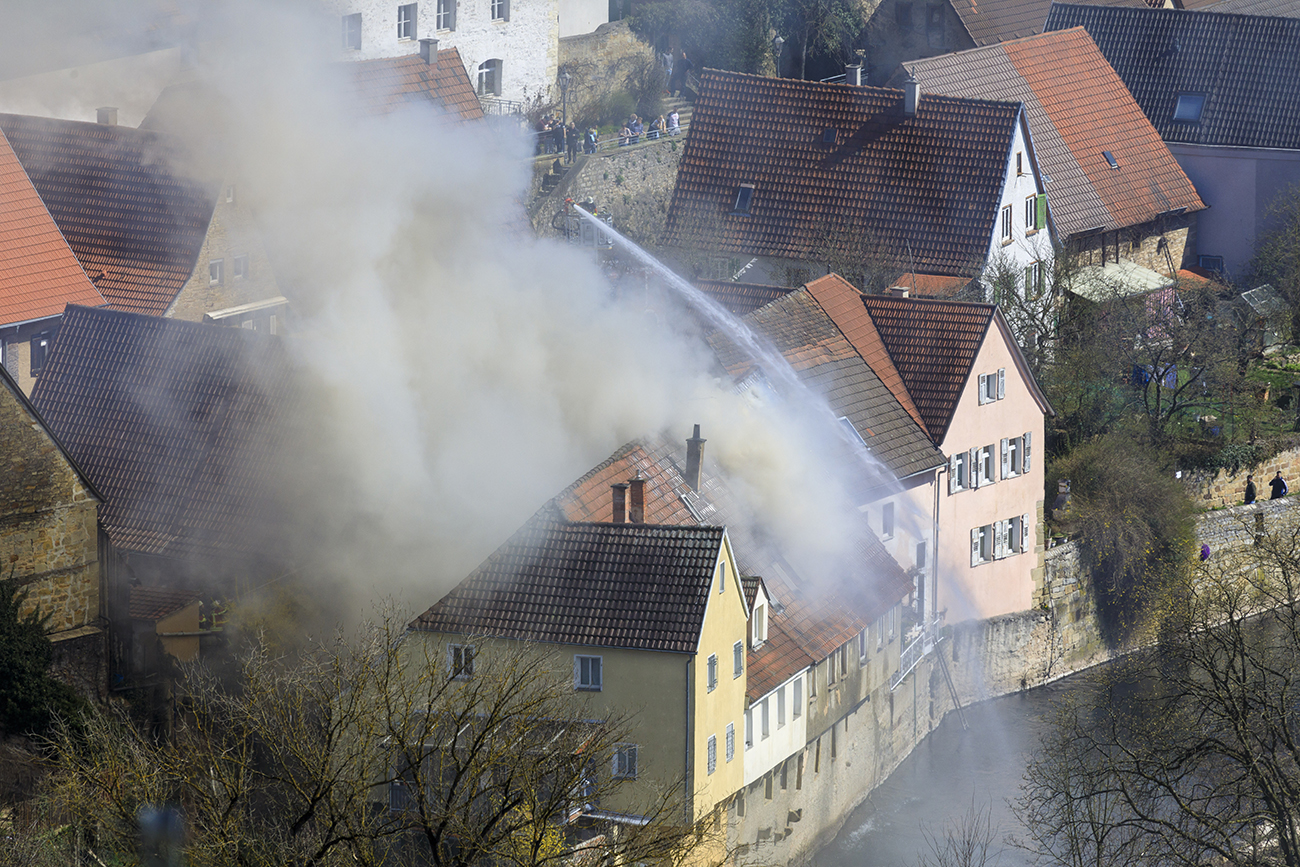 Großbrand in der Besigheimer Vorstadt.