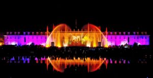 Wassershow “Aquatique” mit einer Licht-Wasser-Inszenierung des Ludwigsburger Schlosses.