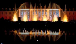 Wassershow “Aquatique” mit einer Licht-Wasser-Inszenierung des Ludwigsburger Schlosses.