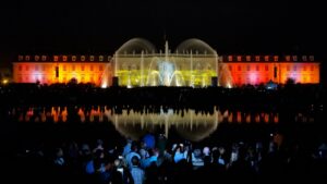 Wassershow “Aquatique” mit einer Licht-Wasser-Inszenierung des Ludwigsburger Schlosses.