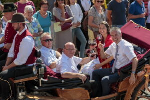Besigheim: Winzerfest, Festumzug durch die mittelalterliche Stadt