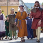 Besigheim: Winzerfest, Festumzug durch die mittelalterliche Stadt